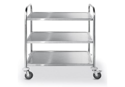  ProChef Chariot de Service | Inox | 3 niveaux 