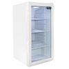 Polar Vitrine réfrigérée de comptoir porte vitrée Blanc | 88L |  825  x 430  x 480 mm