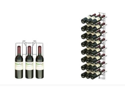  ProChef Casier à vin chromé - VISIOPLUS - 8 niveaux - 24 BOUTEILLES 