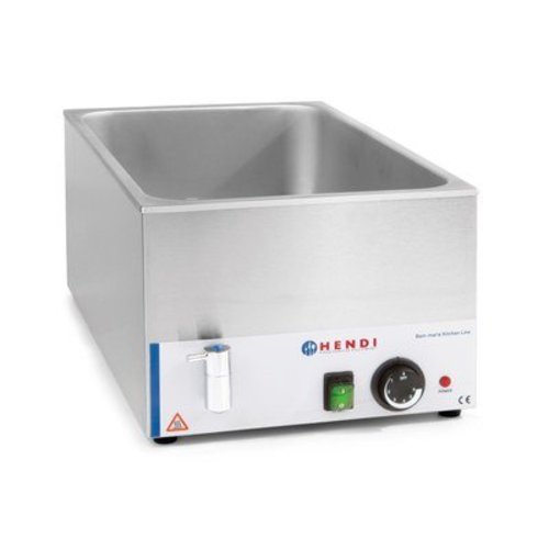  Hendi Bain-Marie Kitchen Line avec Robinet de vidange 