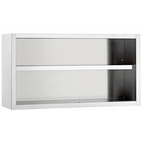  Bartscher Armoire Suspendue Ouverte | 1000 (L) x 400 (P) x 660 (H) mm 