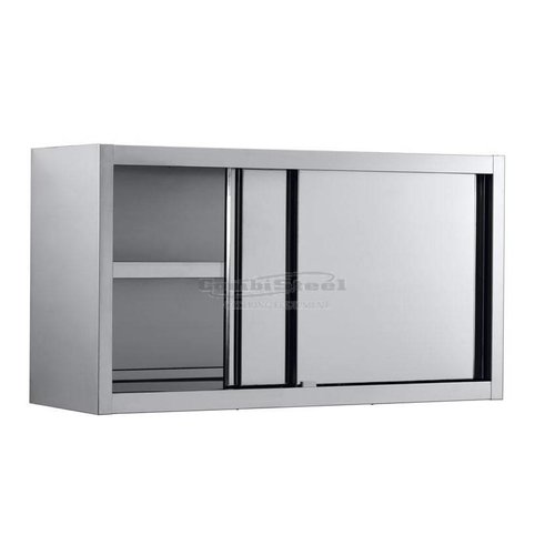  Combisteel Armoire Murale | Acier Inoxydable | Portes Coulissantes | 1400 (L) x 400 (P) x 650 (H)  mm 