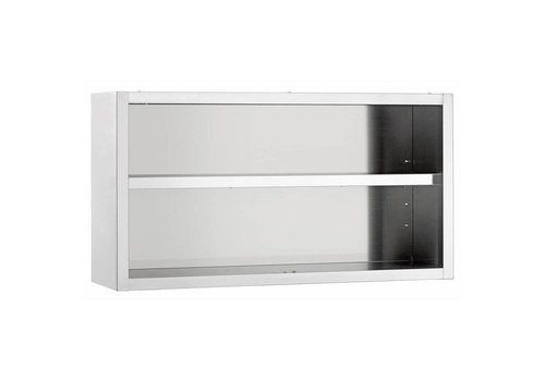  Bartscher Armoire Suspendue Ouverte | 1800 (L) x 400 (P) x 660 (H) mm 