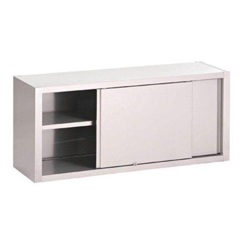  Gastro-M Placard Mural | Portes Coulissantes | Inox | 1000 (L) x 400 (P) x 600 (H) mm 