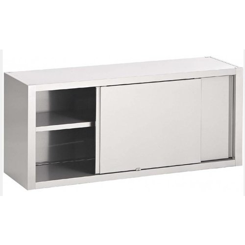  Saro Placard Mural | Portes Coulissantes | Inox | 1400 (L) x 400 (P) x 600 (H) mm 