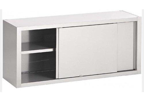  Saro Placard Mural | Portes Coulissantes | Inox | 1800 (L) x 400 (P) x 600 (H) mm 