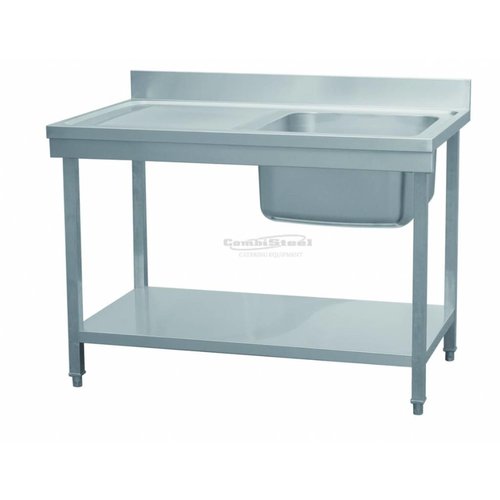  Combisteel Plonge inox |120x70x90 cm 