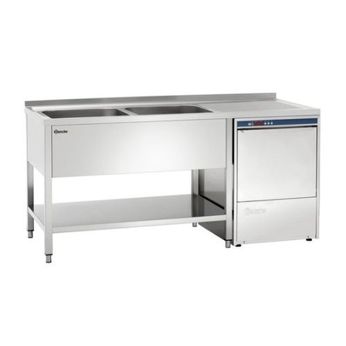  Bartscher Plonge inox | 2 éviers gauche | 180x70x85 cm 