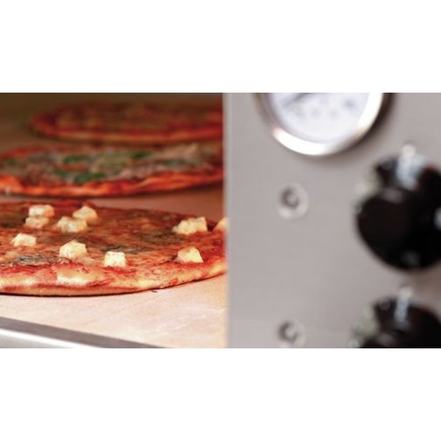Four pizza | 1310 x 1270 x 420 mm | 12 kW | 0  °C a 450  °C