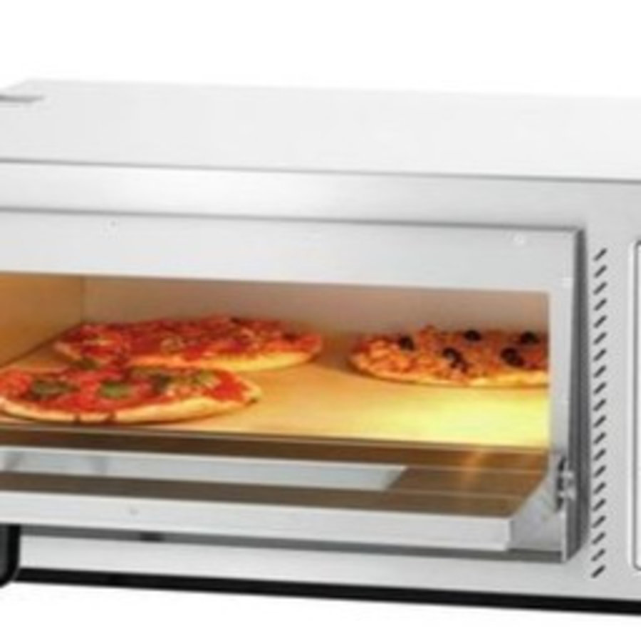 Four à pizza électrique 1 chambre 4 pizzas 33 cm 500°C 4.7Kw < Fours à pizzas  Electriques