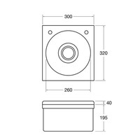 Lavabo | Double Robinet | Acier inoxydable 304 | 30 x 32 x 19,5 cm