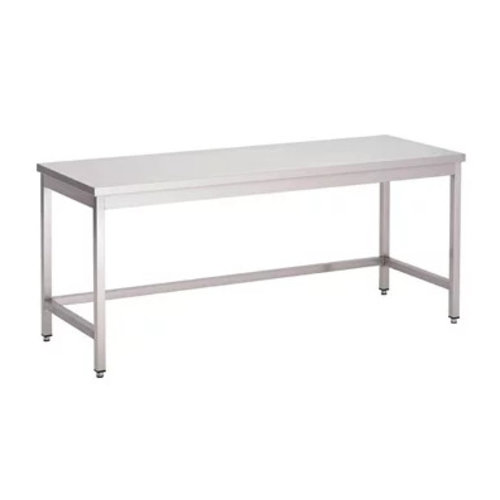  Gastro-M Table inox sans étagère basse | plusieurs tailles 