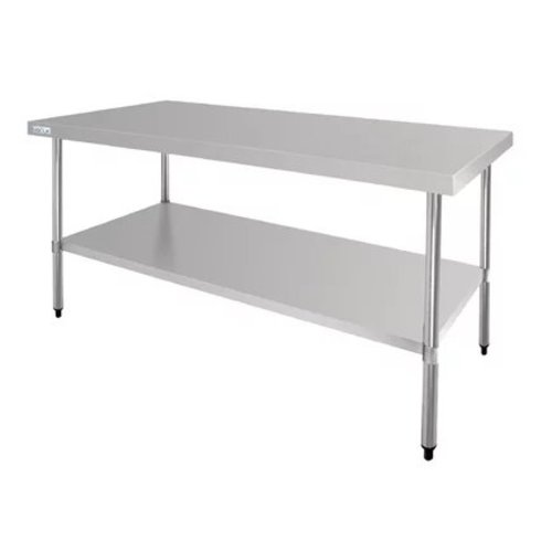  Vogue Table de travail en inox | 180 x 90 x 90 cm 