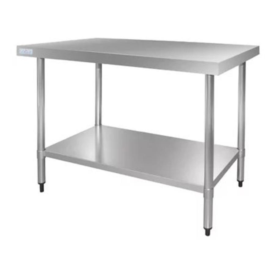 Tables et acier inoxydable sans bride, profondeur 700 mm