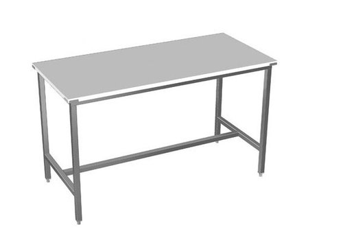  Sofinor Table de travail en inox avec plan de travail en polyéthylène 