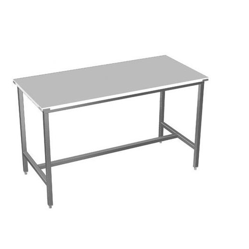  Sofinor Table de travail en inox avec plan de travail en polyéthylène 