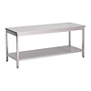 Gastro-M Table de préparation inox 304 avec étagère basse