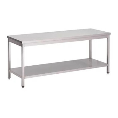  Gastro-M Table de préparation inox 304 avec étagère basse 