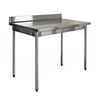 Sofinor Table de travail en inox sur pieds avec bord anti-éclaboussures | Démontable | 8 formats