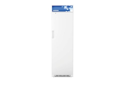  Liebherr Réfrigérateur blanc avec porte en acier 201x60x68,7cm | 411 Litres 