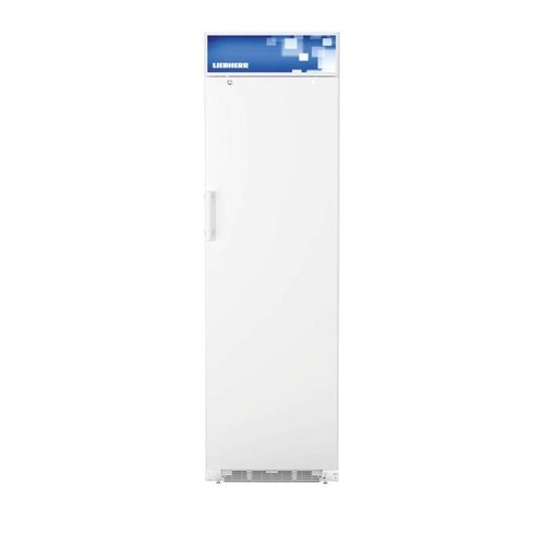  Liebherr Réfrigérateur blanc avec porte en acier 201x60x68,7cm | 411 Litres 