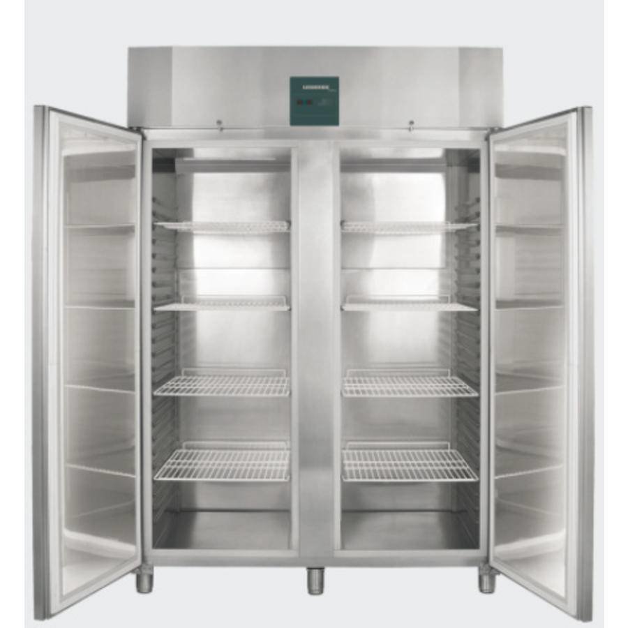 Réfrigérateur positif 2 portes sur pieds Acier inoxydable 143x83x212cm 1056L