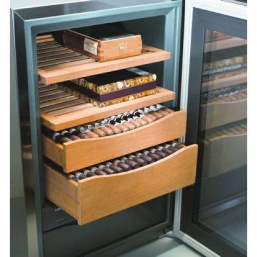 Armoire à cigares Acier inoxydable | 43 litres