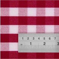 Serviette de table rouge et blanche | Confort | 46 x 46 cm | 10 pièces