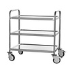 ProChef Chariot de Service Inox / 3 Plateaux