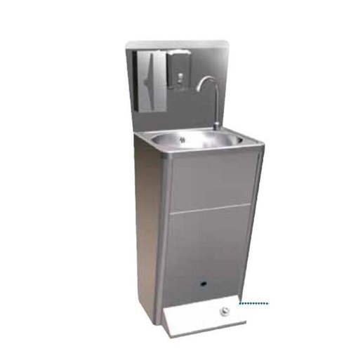  Sofinor Lavabo / Acier inoxydable / Commande au pied / Poubelle / Distributeur de Savon 