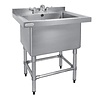 Vogue Evier inox 1 bac 77x60 cm | Matériau lourd