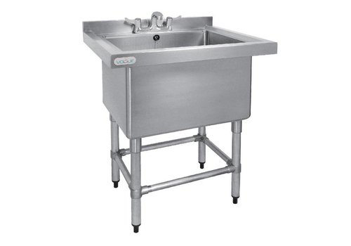  Vogue Evier inox 1 bac 77x60 cm | Matériau lourd 