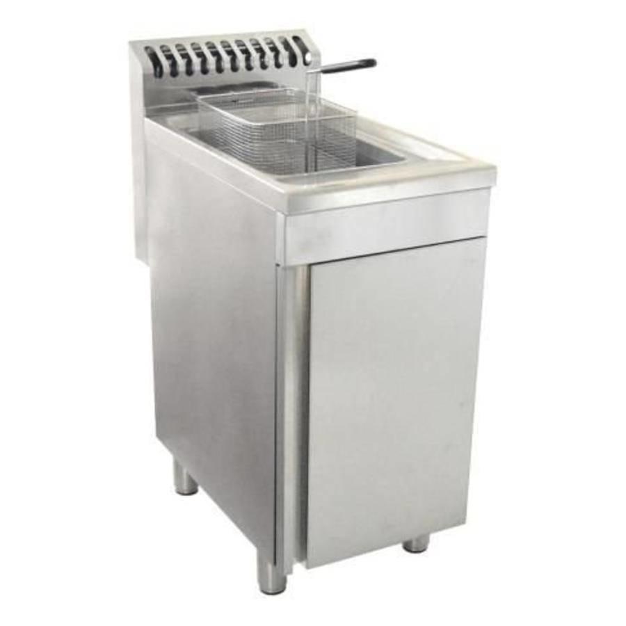 Friteuse à gaz 1 x 20 litres -16500 Watt | L 400 x P 700 x H 850 mm | jusqu'à 190°C