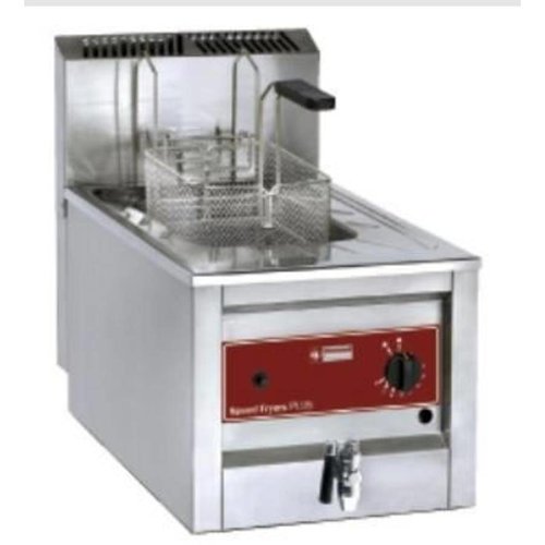  ProChef Friteuse gaz inox | 12 litres | Jusqu'à 190°C | Vanne de vidange incluse | 400x600xh525 mm 