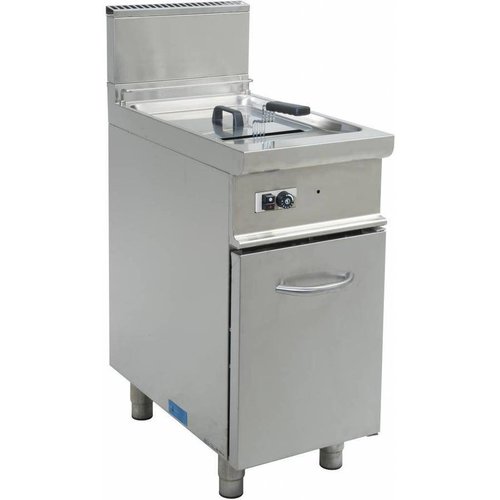  Saro Friteuse à gaz  avec porte 17 litres | 400 x 700 x  850 mm | 16,5 kW | en acier inoxydable 