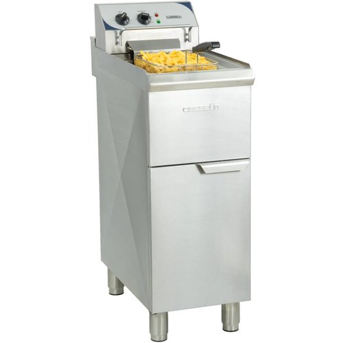  Casselin Friteuse électrique sur pieds 10 litres haut rendement | 60°C à 200°C | L 357 x P 700  x H 1080 mm | 9 000 W 