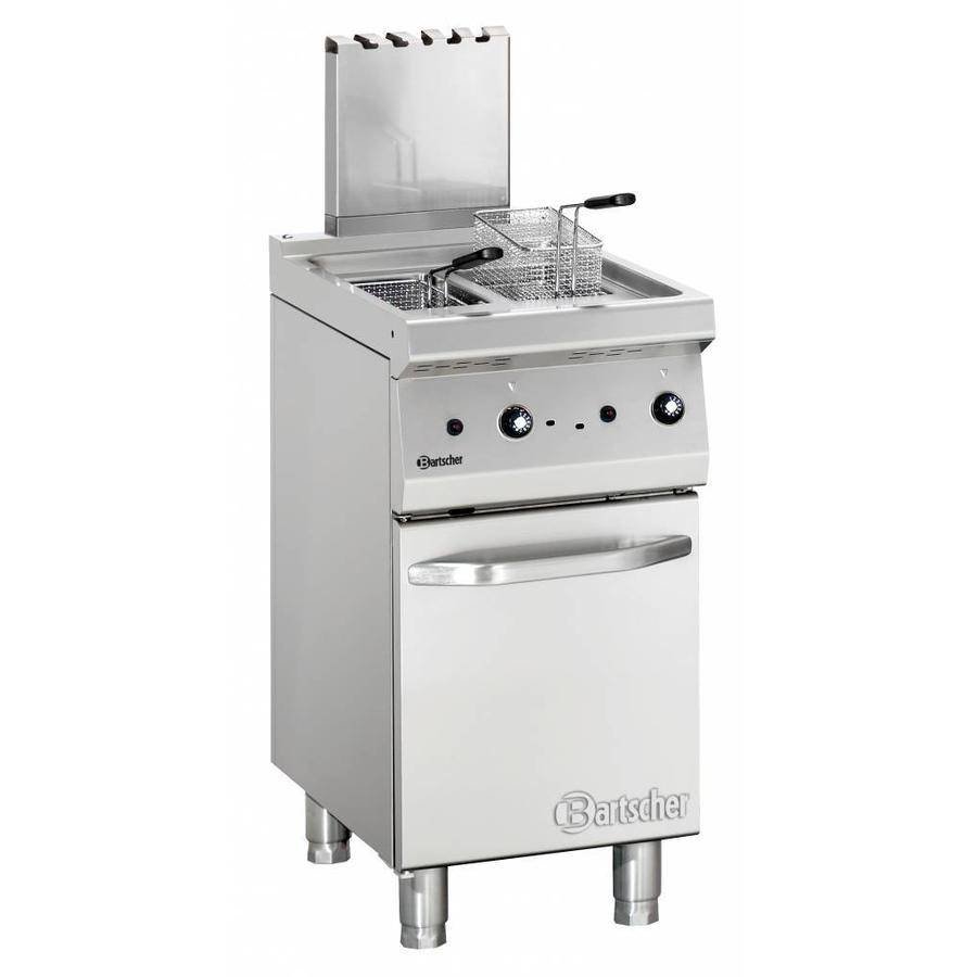 Friteuse à gaz - 2 x 7 litres | L 400 x P 700 x H 850 mm | 11,5 kW