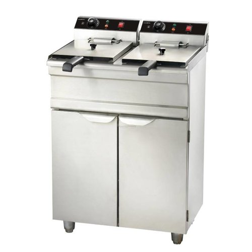  Combisteel Friteuse électrique de 2x9 L | 695 x 530 x 970 mm | 2 x 3,3 kW 