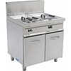 Saro Friteuse à gaz avec pieds 2 x 13 litres - HEAVY DUTY | L 800 x P 700 x H 850 mm | 22,4 kW