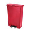 Rubbermaid Poubelle à pédale frontale Rubbermaid Slim Jim 90L 3 couleurs