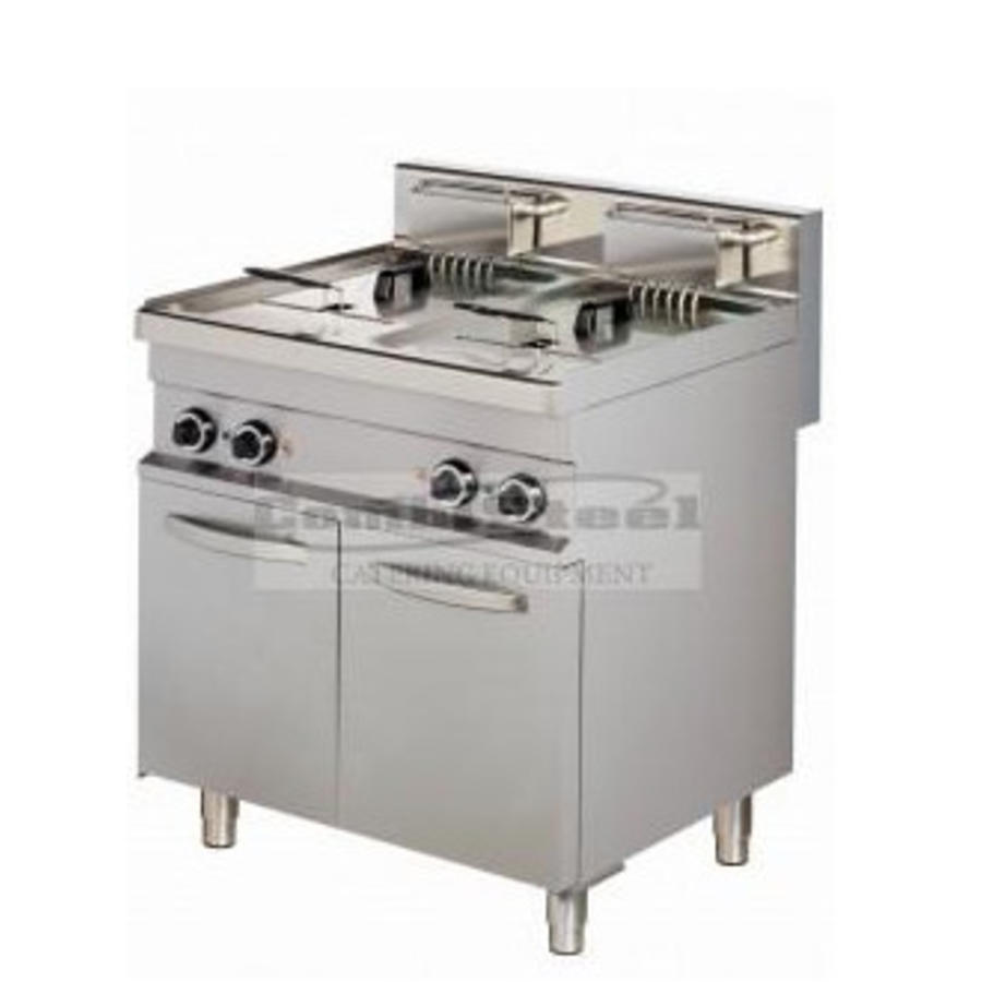 Base 700 friteuse 2X10 L | 800 x 700 x 900 mm | 2 x 9 kW