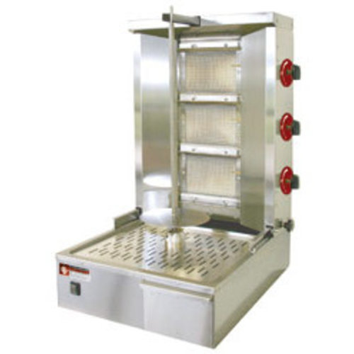  ProChef Gyros grill gaz 35 kg | acier inoxydable | 1 broche complète 