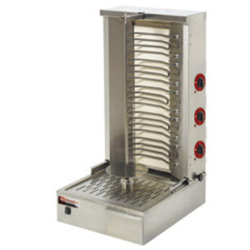  ProChef Gyros grill électrique 55 kg | 1 broche complète | acier inoxydable 