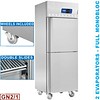 ProChef Réfrigérateur et congélateur INOX 2x 352 litres