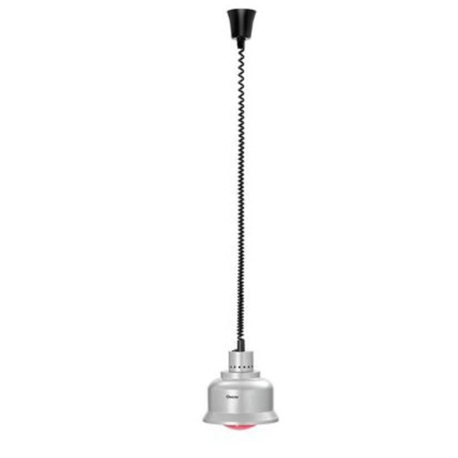 Lampe chauffante pendulaire rétractable (L)650 à (L)1600 mm, argent