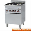 ProChef Fourneau 4 feux gaz et four convection électrique GN 2/3