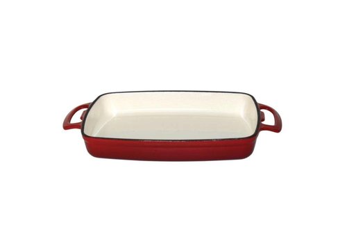  Vogue plat rectangulaire rouge 