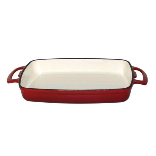  Vogue plat rectangulaire rouge 