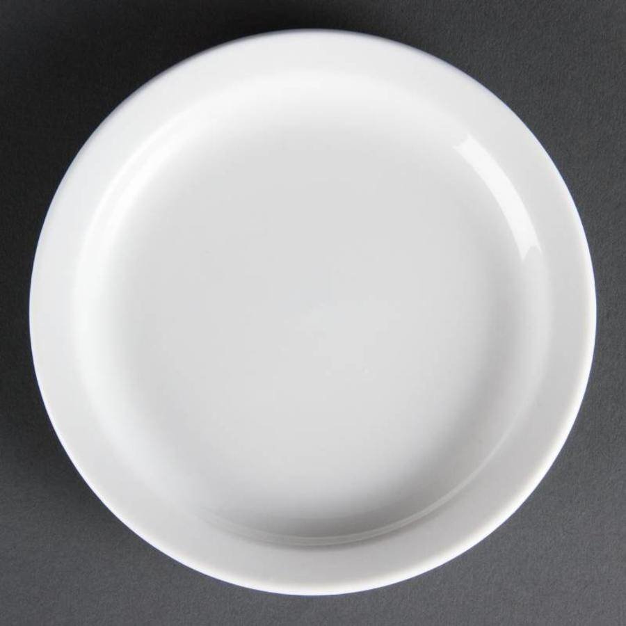 Assiettes en porcelaine blanche 15 cm (Pièces 12)