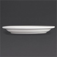 Assiettes en porcelaine blanche 15 cm (Pièces 12)